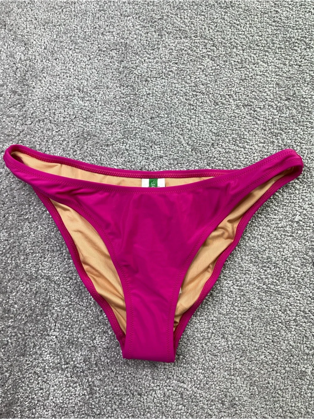J. Crew Heritage 1989 high-leg bikini bottom Radiant Fuchsia Size Medium